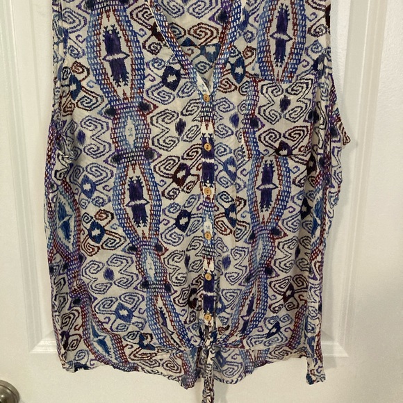 Tops | Lucky Brand Tank Top Knotted Tie 